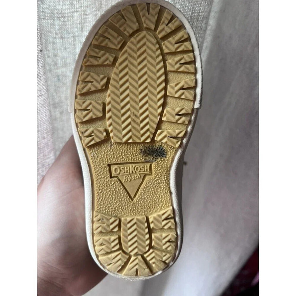 oshkosh b'gosh Duck Boots Navy Tan Size 6 Toddler - Picture 7 of 12